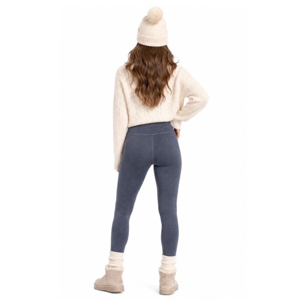 Columbia Dark Blue Heathered Leggings Activewear M Goprcore Sporty 87-02 - Picture 3 of 13